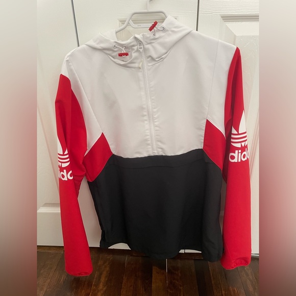 EUC Adidas men’s anorak/windbreaker small - Picture 1 of 2